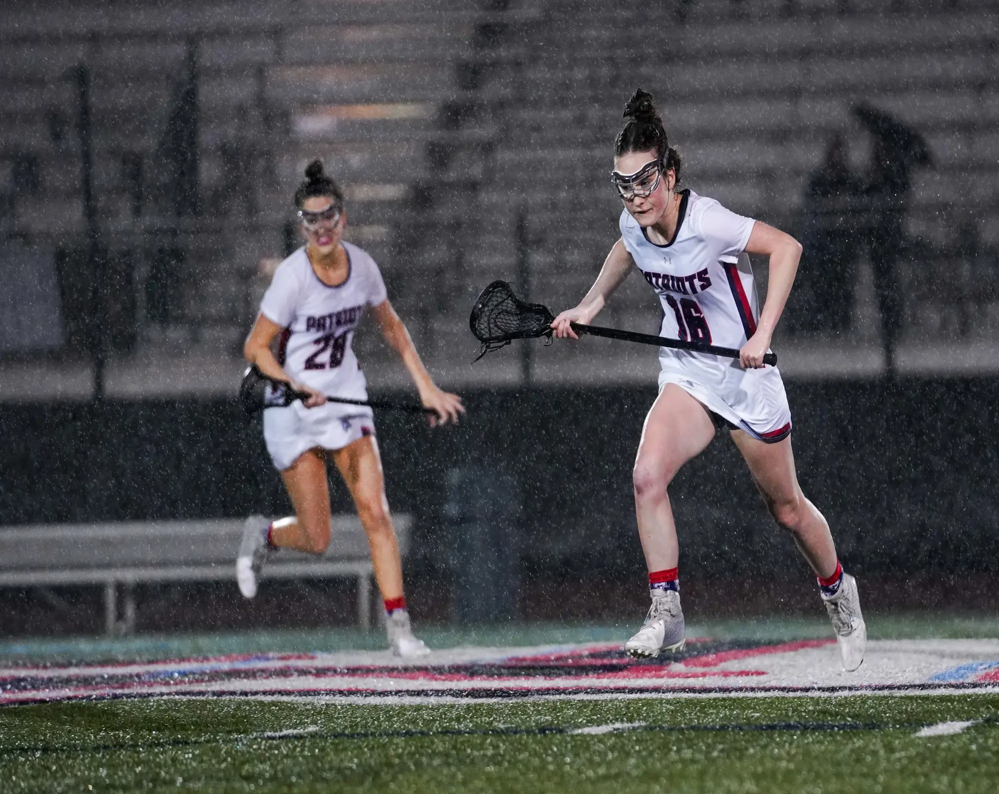 Students playing lacrosse